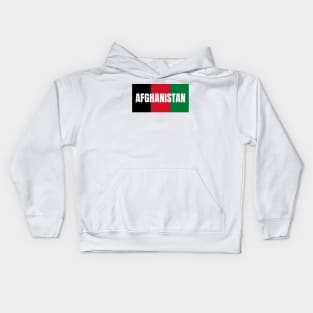 Afghanistan Flag Colors Kids Hoodie